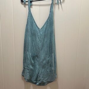 Kush Light Blue Tie Romper